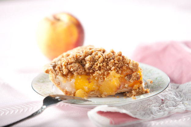 Peach Crumb Pie by Kathy's Pies